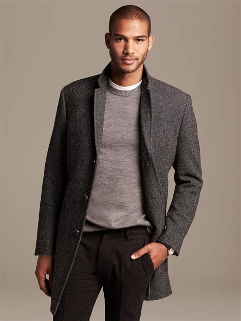 banana republic overcoat men.